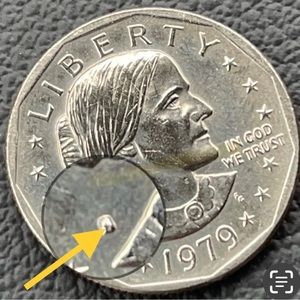 1979 rare Us Susan B Anthony (OMM ,DDO,Errors)
